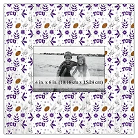 TCU Horned Frogs 10'' x 10'' Floral Pattern Frame