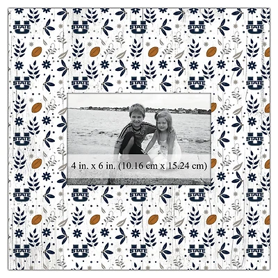 Utah State Aggies 10'' x 10'' Floral Pattern Frame
