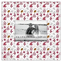 Washington State Cougars 10'' x 10'' Floral Pattern Frame