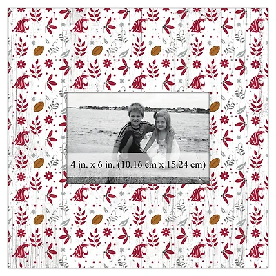 Washington State Cougars 10'' x 10'' Floral Pattern Frame