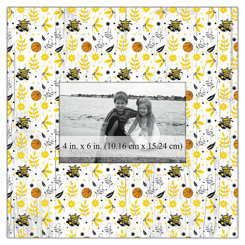 Wichita State Shockers 10'' x 10'' Floral Pattern Frame