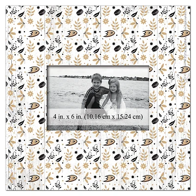 Anaheim Ducks 10'' x 10'' Floral Pattern Frame