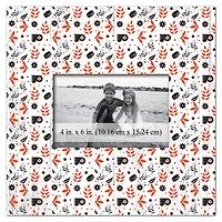 Philadelphia Flyers 10'' x 10'' Floral Pattern Frame