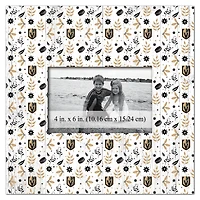 Vegas Golden Knights 10'' x 10'' Floral Pattern Frame