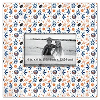 New York Islanders 10'' x 10'' Floral Pattern Frame