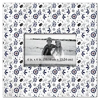 Winnipeg Jets 10'' x 10'' Floral Pattern Frame