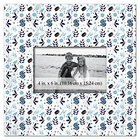 Seattle Kraken 10'' x 10'' Floral Pattern Frame