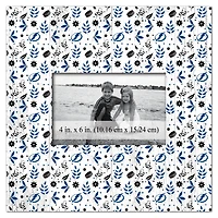 Tampa Bay Lightning 10'' x 10'' Floral Pattern Frame