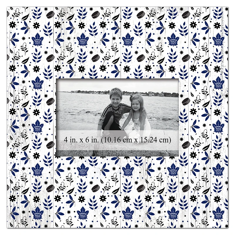 Toronto Maple Leafs 10'' x 10'' Floral Pattern Frame