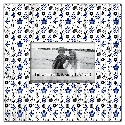 Toronto Maple Leafs 10'' x 10'' Floral Pattern Frame