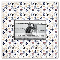 Florida Panthers 10'' x 10'' Floral Pattern Frame