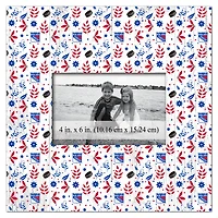 New York Rangers 10'' x 10'' Floral Pattern Frame