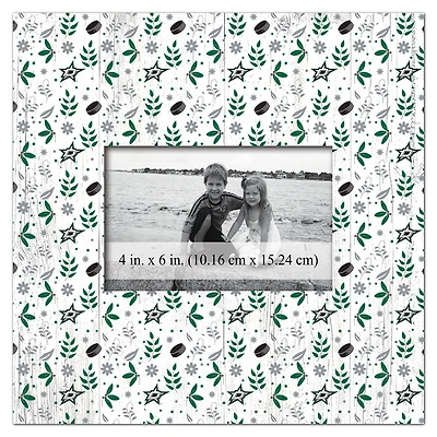 Dallas Stars 10'' x 10'' Floral Pattern Frame