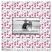 Atlanta Braves 10'' x 10'' Floral Pattern Frame