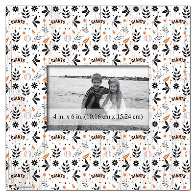 San Francisco Giants 10'' x 10'' Floral Pattern Frame