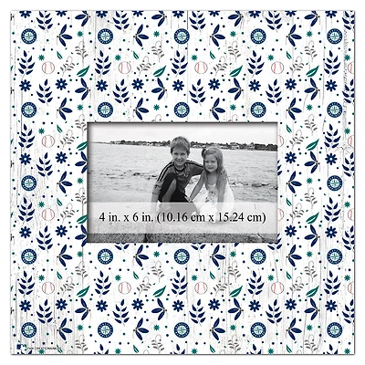 Seattle Mariners 10'' x 10'' Floral Pattern Frame
