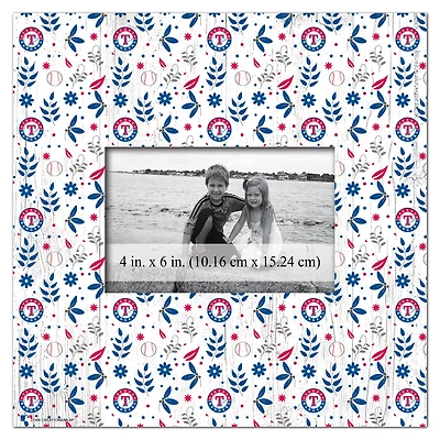 Texas Rangers 10'' x 10'' Floral Pattern Frame
