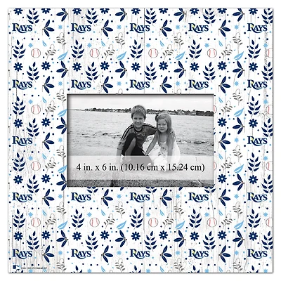 Tampa Bay Rays 10'' x 10'' Floral Pattern Frame