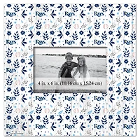 Tampa Bay Rays 10'' x 10'' Floral Pattern Frame