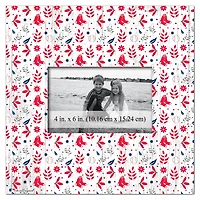 Boston Red Sox 10'' x 10'' Floral Pattern Frame