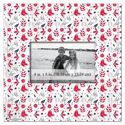 Boston Red Sox 10'' x 10'' Floral Pattern Frame