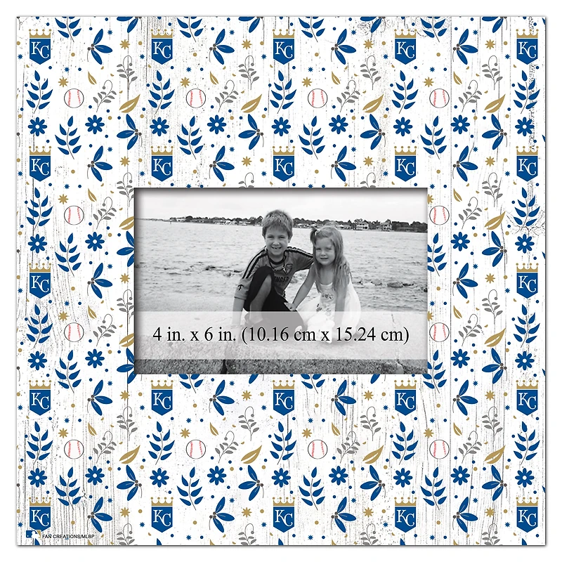 Kansas City Royals 10'' x 10'' Floral Pattern Frame