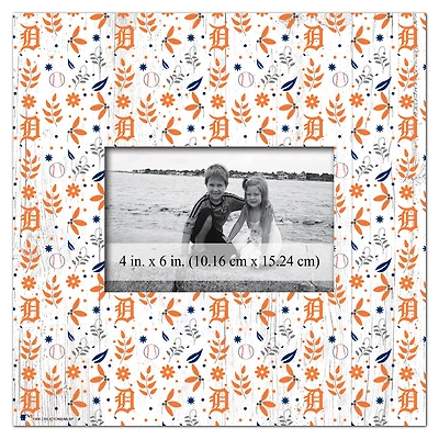 Detroit Tigers 10'' x 10'' Floral Pattern Frame