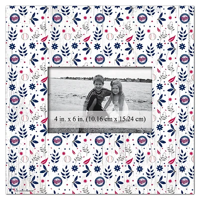 Minnesota Twins 10'' x 10'' Floral Pattern Frame
