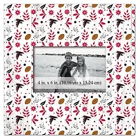 Atlanta Falcons 10'' x 10'' Floral Pattern Frame
