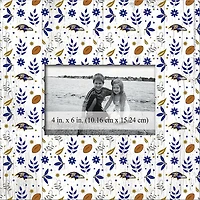 Baltimore Ravens 10'' x 10'' Floral Pattern Frame