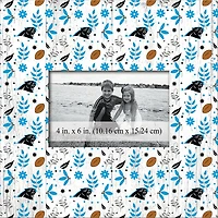 Carolina Panthers 10'' x 10'' Floral Pattern Frame