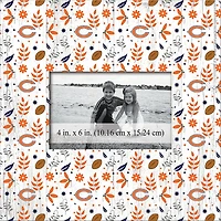 Chicago Bears 10'' x 10'' Floral Pattern Frame