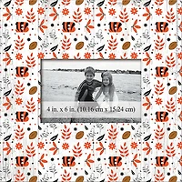 Cincinnati Bengals 10'' x 10'' Floral Pattern Frame
