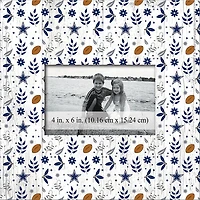Dallas Cowboys 10'' x 10'' Floral Pattern Frame