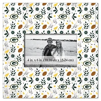 Green Bay Packers 10'' x 10'' Floral Pattern Frame