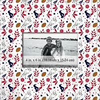 Houston Texans 10'' x 10'' Floral Pattern Frame