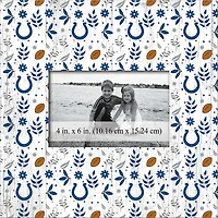 Indianapolis Colts 10'' x 10'' Floral Pattern Frame