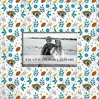 Jacksonville Jaguars 10'' x 10'' Floral Pattern Frame