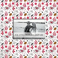 Kansas City Chiefs 10'' x 10'' Floral Pattern Frame