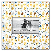 Los Angeles Chargers 10'' x 10'' Floral Pattern Frame