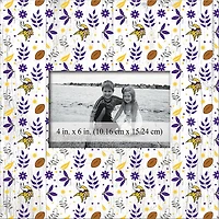 Minnesota Vikings 10'' x 10'' Floral Pattern Frame