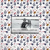 New England Patriots 10'' x 10'' Floral Pattern Frame