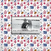 New York Giants 10'' x 10'' Floral Pattern Frame