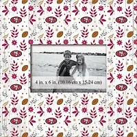 San Francisco 49ers 10'' x 10'' Floral Pattern Frame