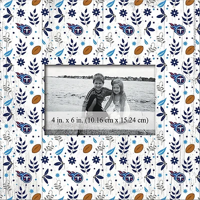 Tennessee Titans 10'' x 10'' Floral Pattern Frame