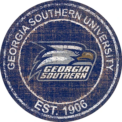 Georgia Southern Eagles 24'' Round Heritage Logo Sign
