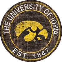 Iowa Hawkeyes 24'' Round Heritage Logo Sign