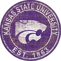 Kansas State Wildcats 24'' Round Heritage Logo Sign