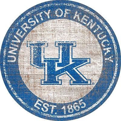 Kentucky Wildcats 24'' Round Heritage Logo Sign