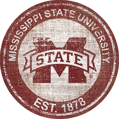 Mississippi State Bulldogs 24'' Round Heritage Logo Sign